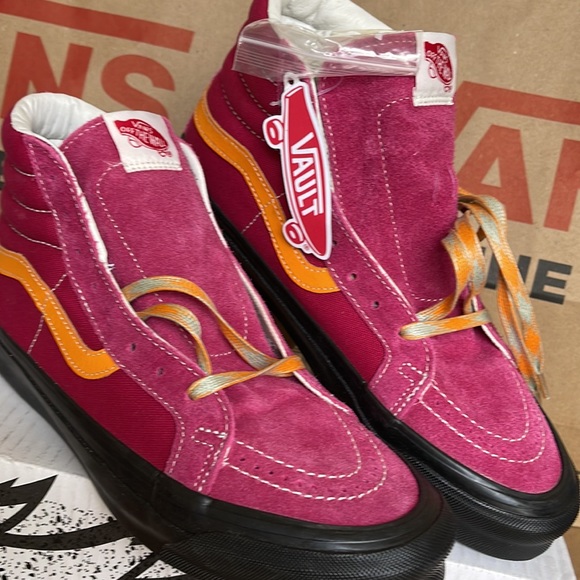Vans Og Sk8-Hi Lx Heiry Suede Cerise/Apricot WMNS - Picture 7 of 16